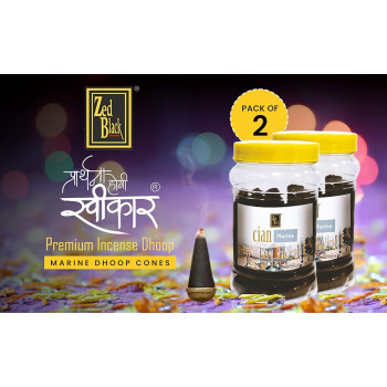 Zed Black Dhoop Big Cones Mogra 110G