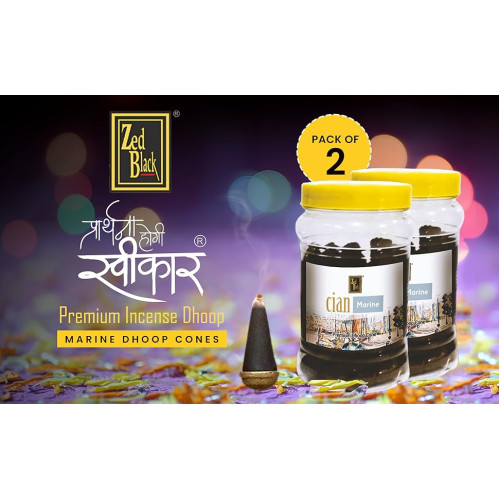 Zed Black Dhoop Big Cones Mogra 110G