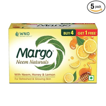  Margo Neem Naturals Soap | Enriched With Honey & Lemon 500g
