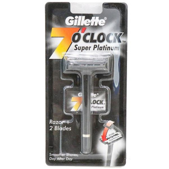 Gillette 7'O Clock Super Platinum Safety Razor