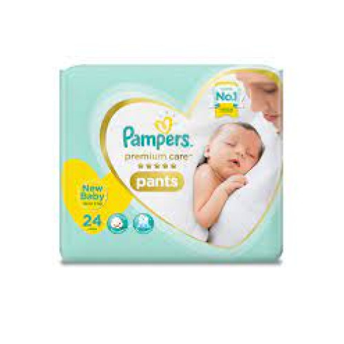 Pampers Premium Care Pants  New Baby up to 5kg - 24 pants
