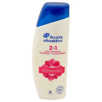 Head & Shoulders 2-In-1 Smooth & Silky Anti-Dandruff Shampoo + Conditioner 180ml