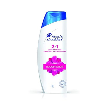 Head & Shoulders 2-In-1 Smooth & Silky Anti-Dandruff Shampoo + Conditioner 340ml