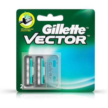Gillette Vector plus Shaving Razor Blades - 2