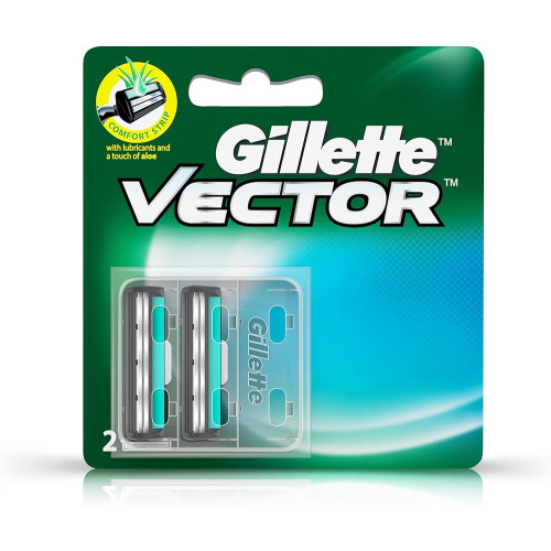 Gillette Vector plus Shaving Razor Blades - 2