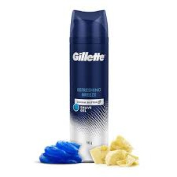 Gillette Shaving Gel Refreshing Breeze With Cocoa Butter (195gm)