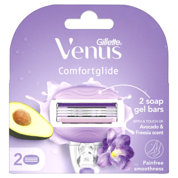Gillette Venus Comfortglide Hair Removal Razor Blades  2 Pcs