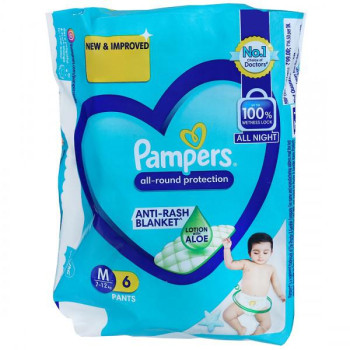 Pampers All-Round Protection Diaper Pants M (7-12) 6 pants