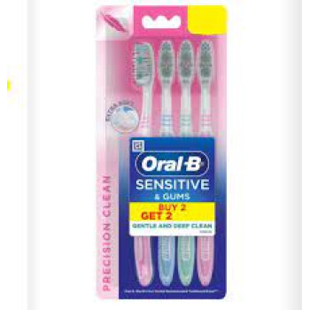 Oral-B Sensitive & Gums Precision Clean Extra Soft Toothbrush B 2 G 2 free