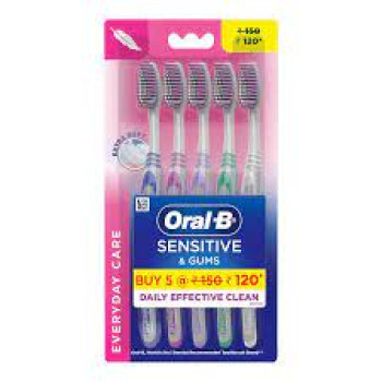 Oral-B Sensitive & Gums Toothbrush (Pack of 5)