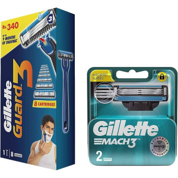 Gillette Mach 3 Shaving Razor Blades - 2s Pack 