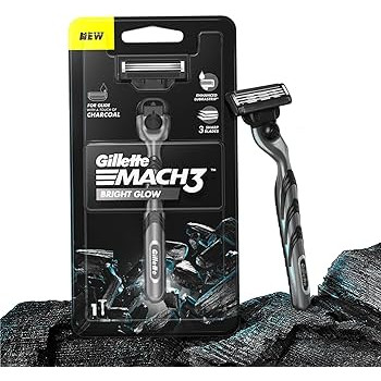 Gillette Mach3 Charcoal Shaving Razor for Men