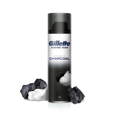 Gillette Charcoal Pre Shave Foam  (196 g)