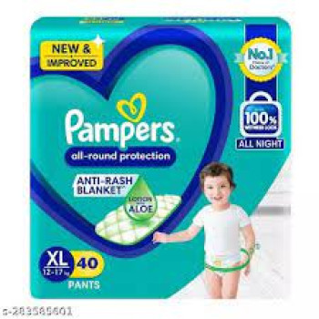 Pampers All-Round Protection Diaper Pants (XL 12-17kg) 40 Count.
