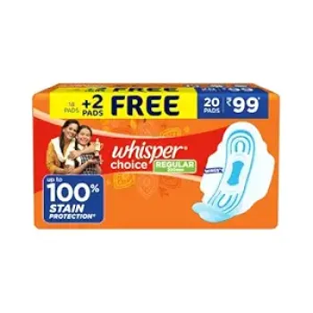 Whisper Choice Regular, 20 Pads