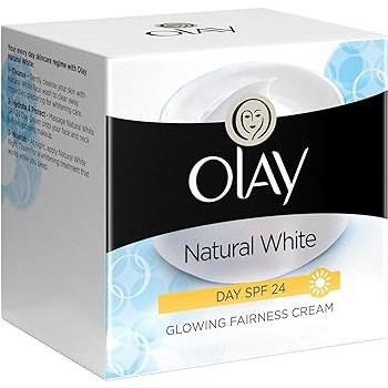 Olay Natural White 7 in 1 Glowing Fairness Day Cream SPF 24, 50g
