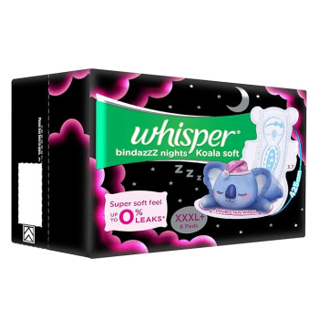 Whisper Bindazzz Night Koala Soft Sanitary Pads