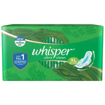 Whisper Bindazzz Nights Sanitary Napkin with Wings (XL+ ) 30 pads