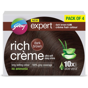 Godrej Expert Rich Creme Ammonia Free Hair Colour, Dark Brown