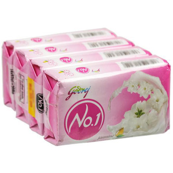 Godrej No.1 Jasmine Milk Cream Pack Of 4