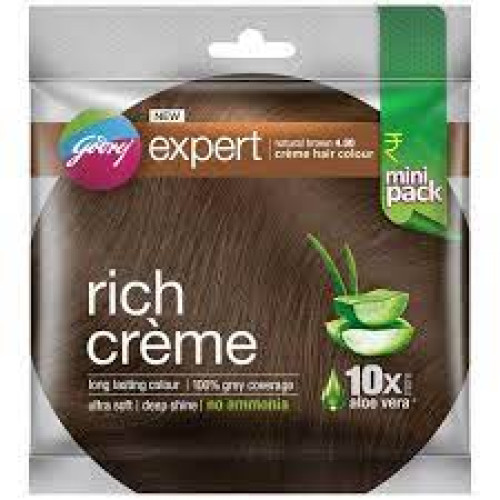 Godrej Expert Rich Creme Ammonia Free Hair Colour natural brown