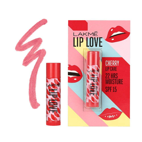 Lakme Lip Love Chapstick Cherry, Lip Balm 4.5g