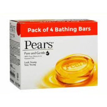 Pears Pure & Gentle Bathing Bar (Pack Of 4) (75gm Each)