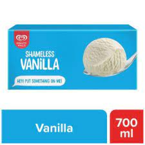 kwality walls Frozen Dessert - Vanilla, 700 ml