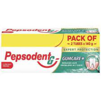 Pepsodent Expert Protection Gum Care Toothpaste - 2 Tubes of 140g each.
