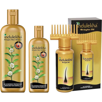 Indulekha Bringha Ayurvedic Shampoo 5.5 ml. for Hair Fall Control.