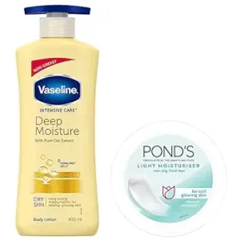 Vaseline Moisture Lotion 400 ml pond,s moisturiser 50g free