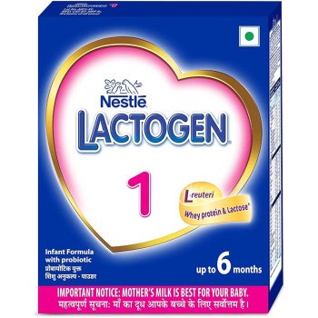 Nestle Lactogen 1 Infant Formula Powder - Upto 6 months, Stage 1,BIB Pack  (400 g, Upto 6 Months)
