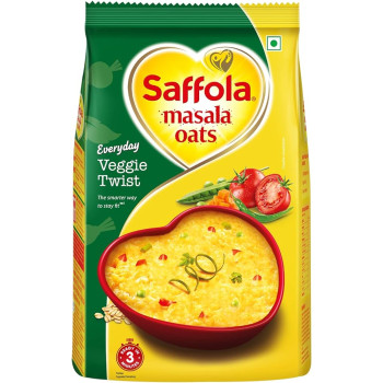 Saffola Veggie Twist Instant Masala Oats 500g