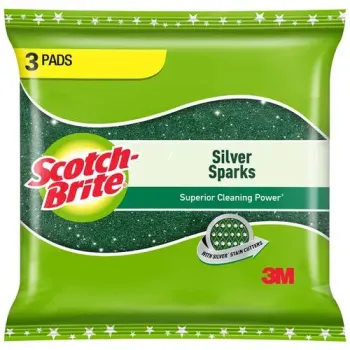 Scotch-brite Silver Sparks Scrub pad 3 Pads