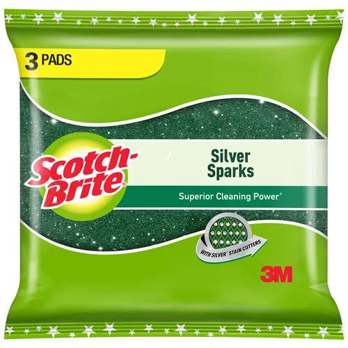 Scotch-brite Silver Sparks Scrub pad 3 Pads
