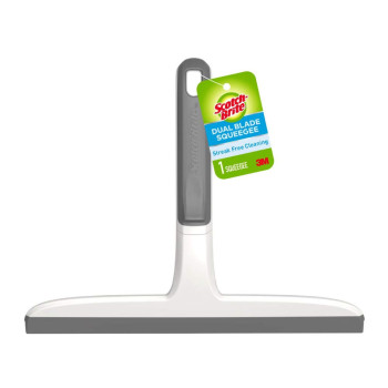 Scotch-Brite Kit Squeegee Dual Blade, Grey & White