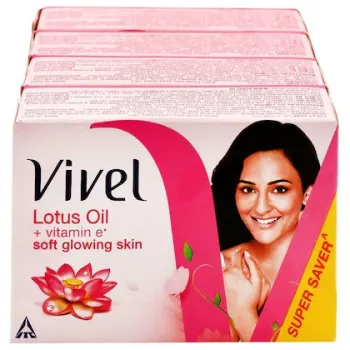 Vivel Lotus Oil Soap 400g Pack 4