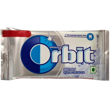Wrigley's Orbit Sweetmint Flavoured Sugar Free Chewing Gum, 4.4g