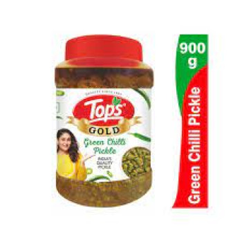Tops Gold Green Chilli Pickle 900g.