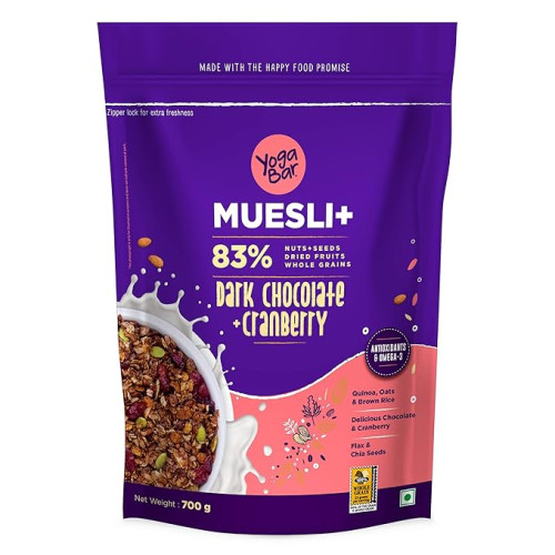 Yogabar Dark Chocolate Muesli with Cranberry 700g