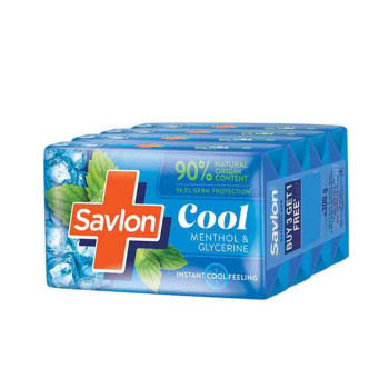 Savlon Cool Soap Menthol & Glycerin  300g  (Buy 3, Get 1 Free)