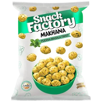SNACK FACTORY Makhana - Pudina Masala Twist, 15 g 