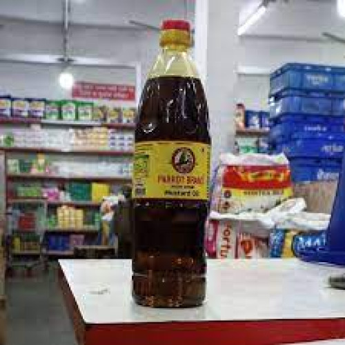Parrot Brand Kachi Ghani Mustard Oil 1L
