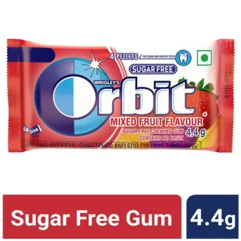 Wrigley's Orbit Mixed Fruit Flavour Sugar Free Chewing Gum 