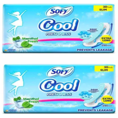 Sofy Cool Freshness 30 Pads Slim (290 mm) Extra Long